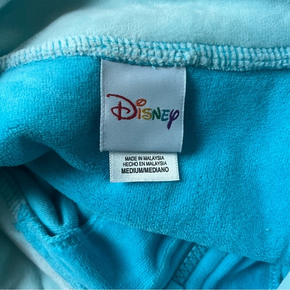 Vintage Disney Winnie the Pooh Teal Velour Sleep Nightgown Tigger Christmas Med - Picture 2 of 11